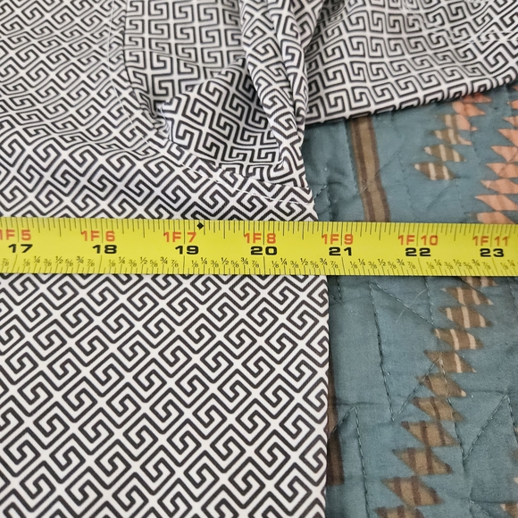 Greyson Black and White Polo with Pink Accents - Picture 6 of 7